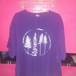 Purple graphic tee